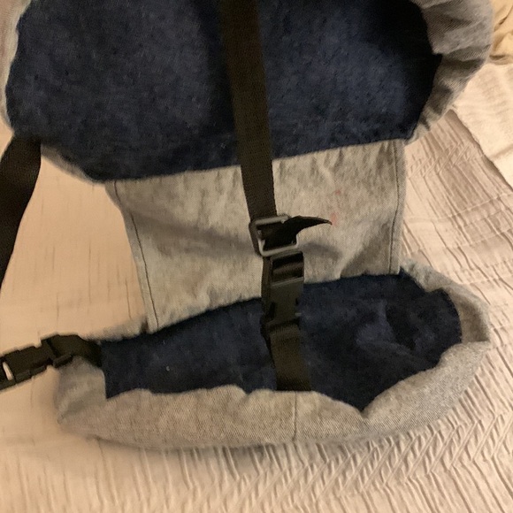 Double Jean Saddle bags with zipper and adjustable straps for dogs - Picture 4 of 8